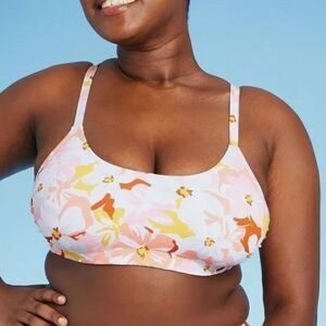 Xhilaration Juniors' Plus Size Bralette Floral Bikini Top 22W